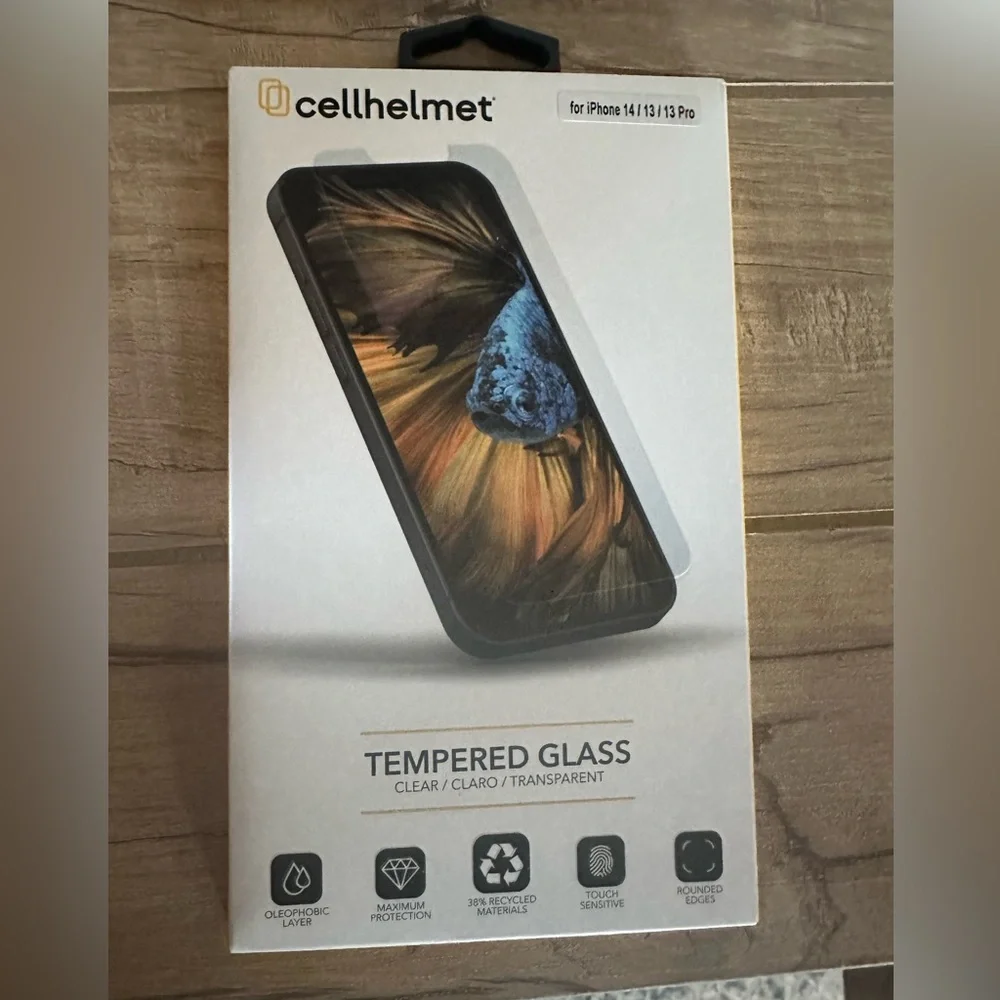 Cellhelmet Tempered Glass Screen Protector for iPhone 13/13 Pro/14